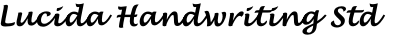 Lucida Handwriting Std Bold